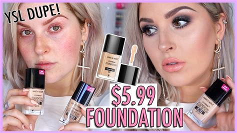 ysl fusion ink foundation dupe|DRUGSTORE First Impression Wet n Wild Foundation! YSL DUPE.